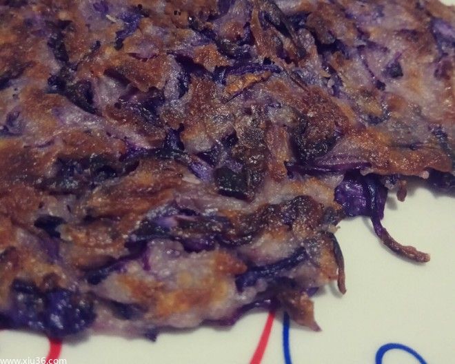 快手早餐～紫甘蓝煎饼