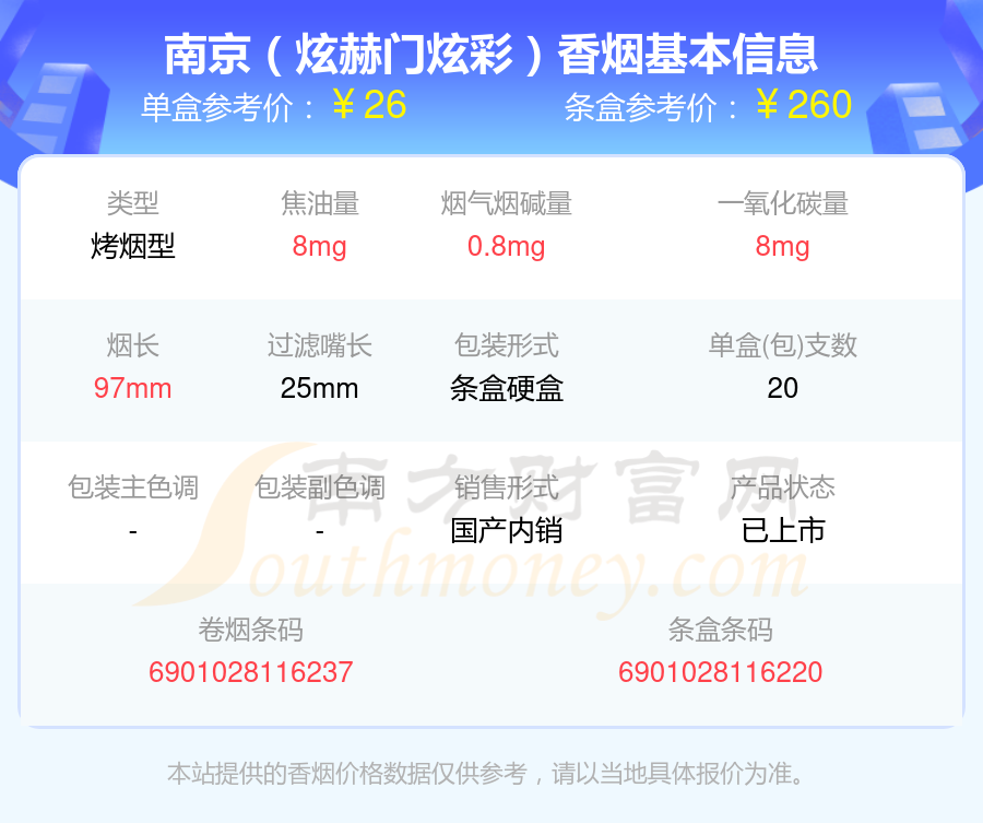 2024南京香烟价格表：10元到30元左右的烟有哪些