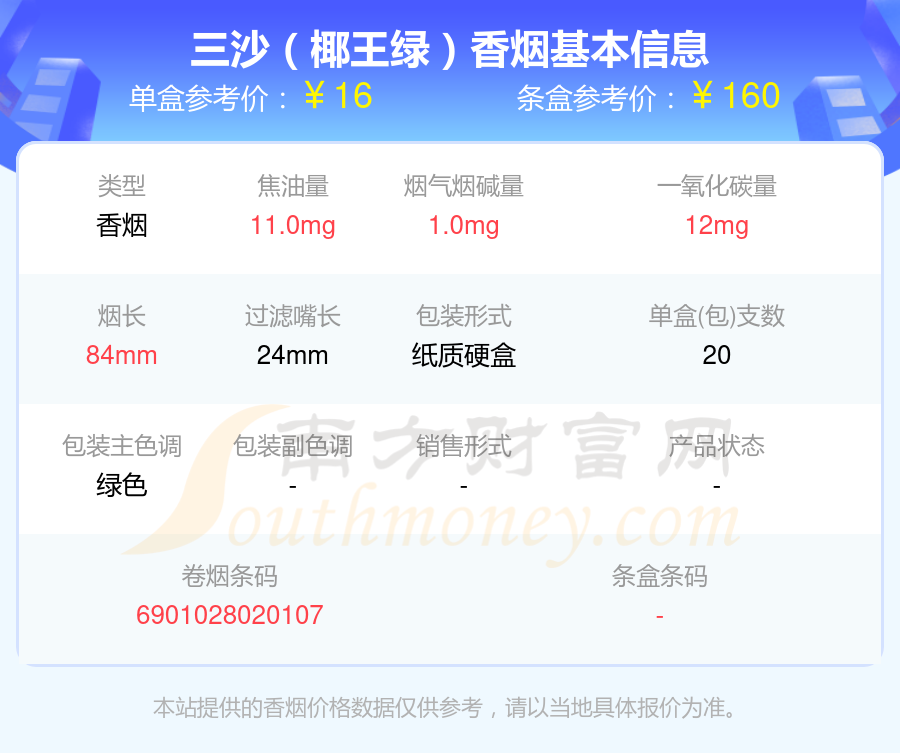 三沙香烟十到四十元的烟2024列表一览