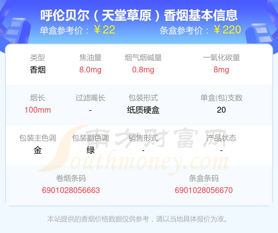 2024呼伦贝尔香烟焦油量8mg到15mg左右的烟查询一览