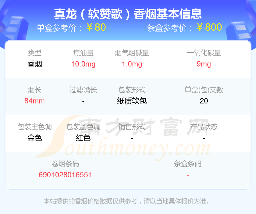 盘点！五十元到八十元的真龙香烟列表