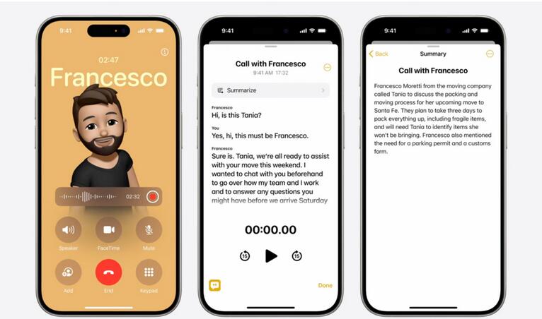 iPhone有通话录音了 目前仅iPhone 15 Pro\/Max可用