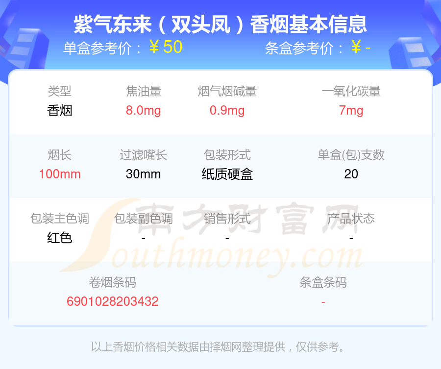 紫气东来香烟40至70元左右的烟列表一览