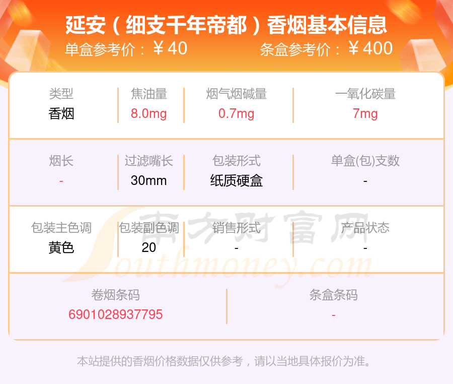 盘点！2024延安香烟40元~50元的烟列表