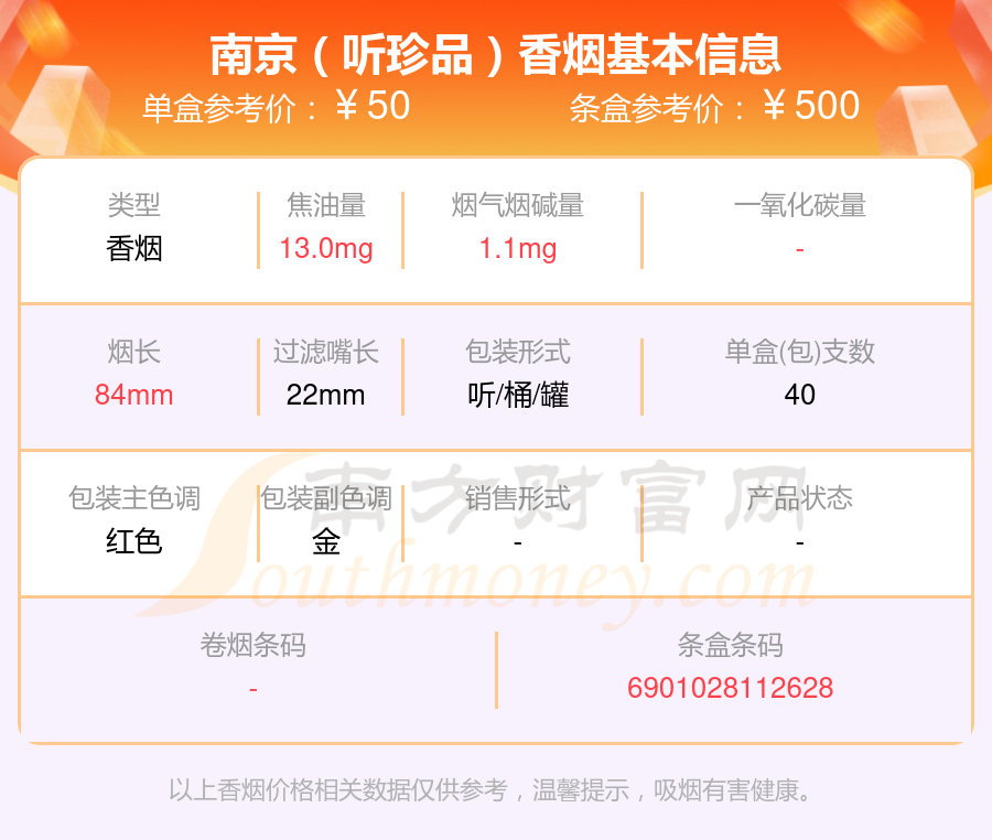 南京香烟40元~70元的烟盘点