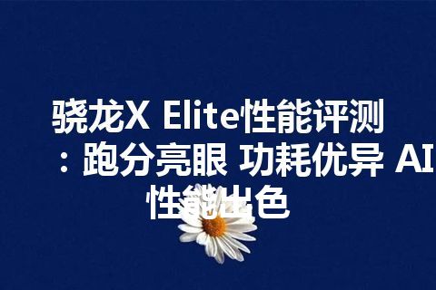 骁龙X Elite性能评测：跑分亮眼 功耗优异 AI 性能出色