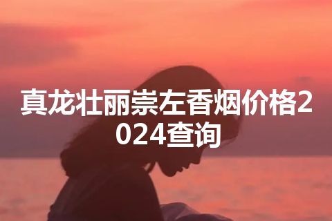 真龙壮丽崇左香烟价格2024查询